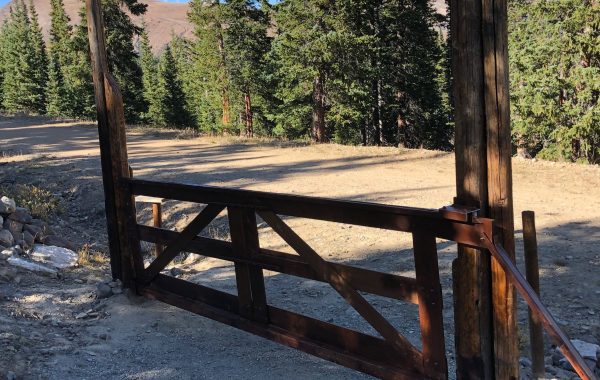 Wood Framed Cantilever Sliding Gate in Tucson, AZ
