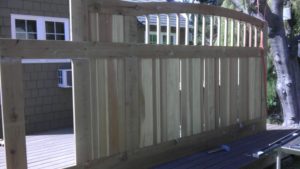 D004 - Homeowner - Wood Sliding Gate With Vinyl 07