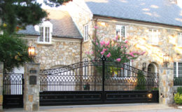 D006 – Ornamental Steel Sliding Gate with Arched Top – 02