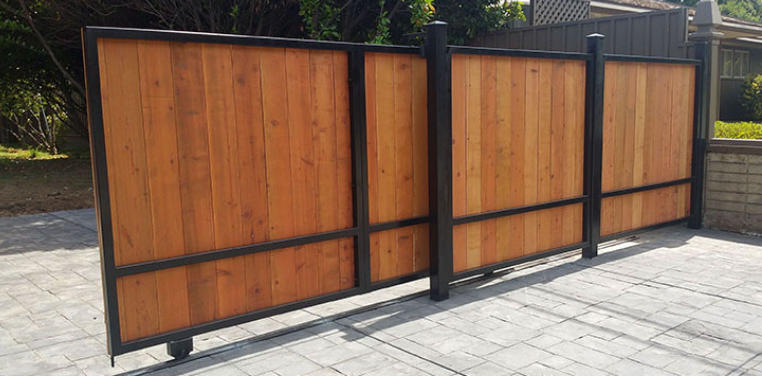 Sliding Wood Gate