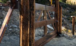 D133-Wood Cantilever Sliding Gate
