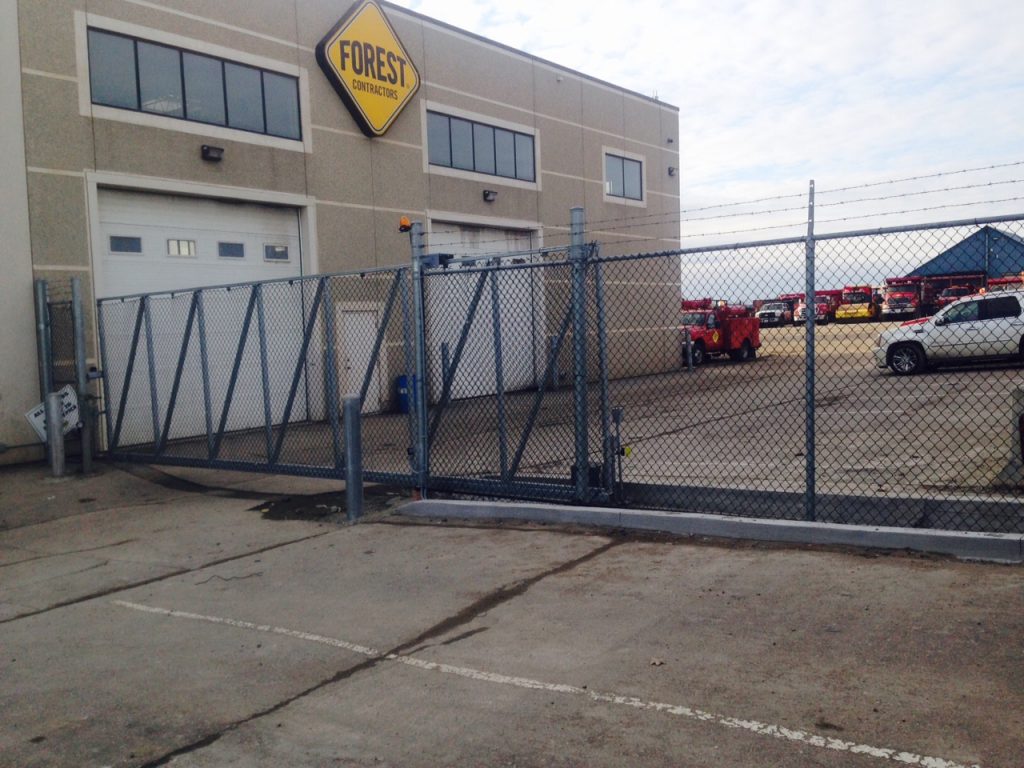 Chain Link Sliding Gate at Contractor Yard DuraGates The onestop