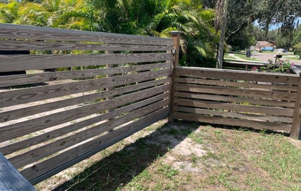 Simple Wood Gate at a Residence in Florida