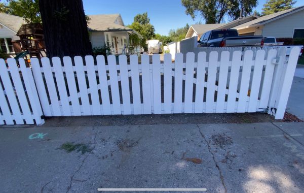 White Picket Gate at Residence in California