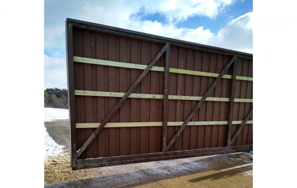 Privacy Gate installed at Construction Yard