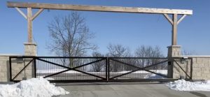 Double slide gate in missouri