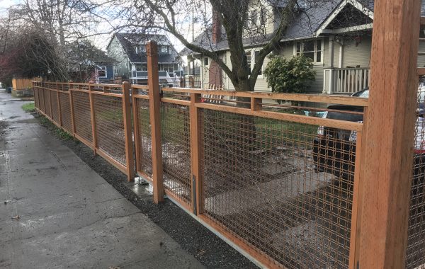 Residential Cantilever Gate in Portland, Oregon