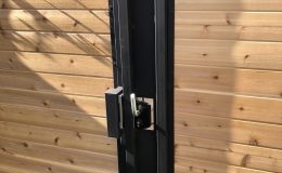 Gate 06 Closed with Sliding Gate Lock from Locinox
