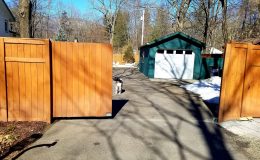 cantiliver sliding gate half open