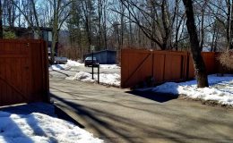 sliding gate from inside fully open