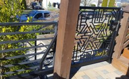 sliding gate on front porch