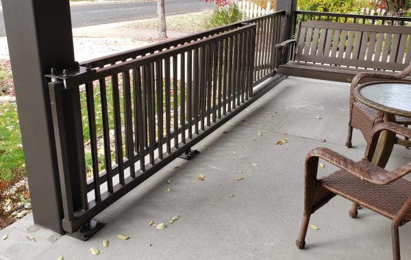 Sliding Gate on Front Porch