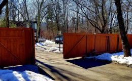 sliding gate showing deimos gate operator