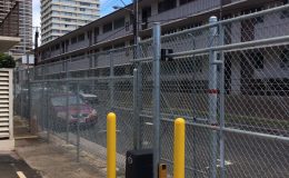 sliding gate with chain operator