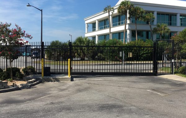 Aluminum Gate in Business Park