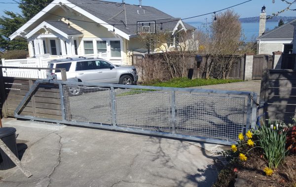 Steel Driveway Gate in Seattle Washington