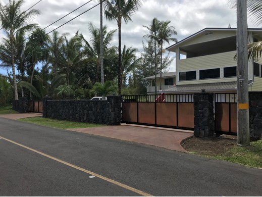 copper sliding gate in hawaii