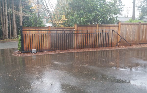 Steel Gate at a Residence in Washington State