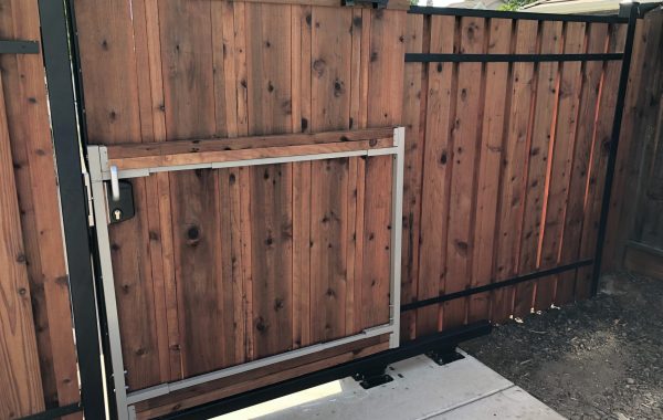 Wooden Pedestrian Gate in California