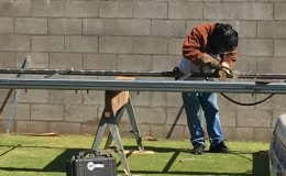 Welding of the gate frame