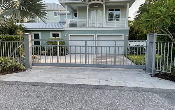 Stylish gates at Golf Course Residences in Florida