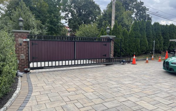 Iron and Wood Gate in Bayside, New York