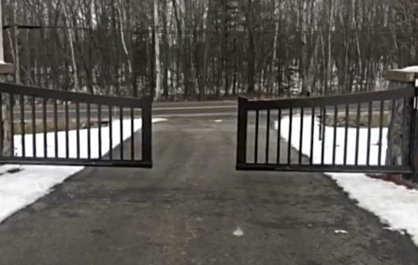 Steel Gate at Wisconsin Residence