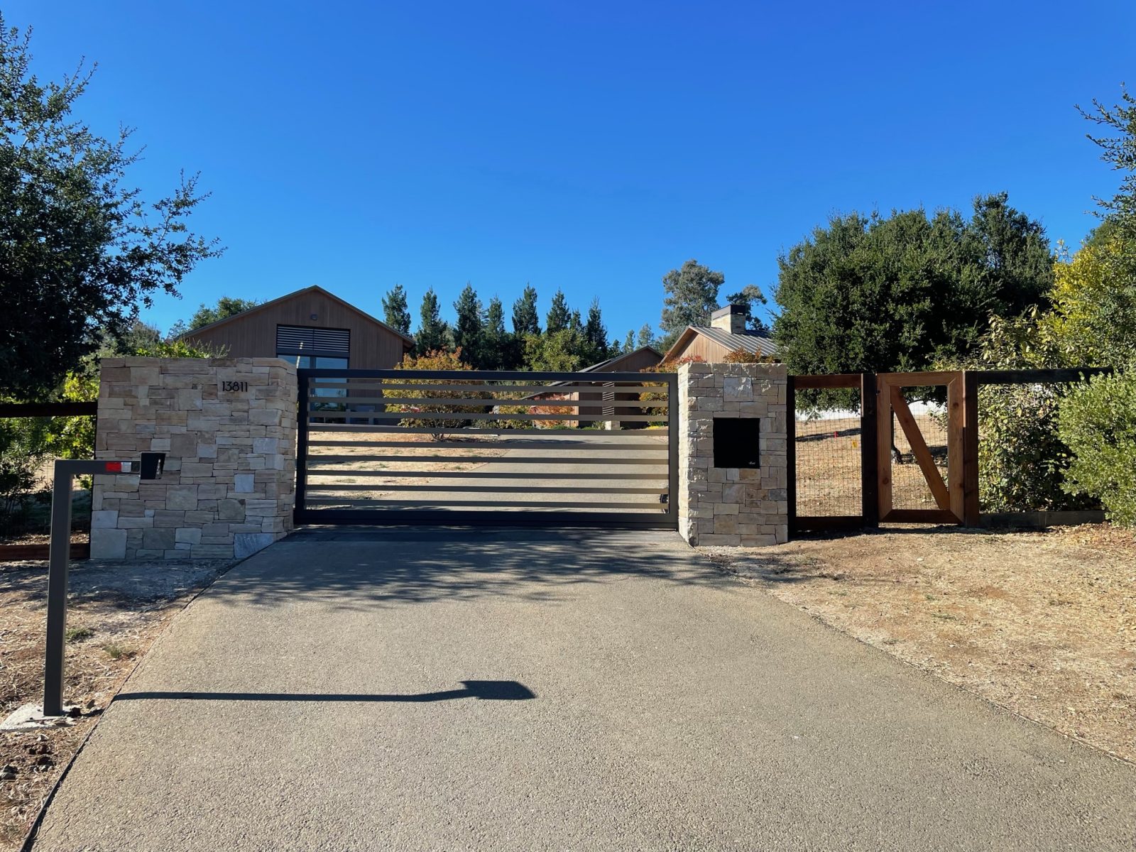 Automated Cantilever Gate at a Residence in California - DuraGates ...