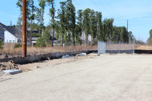 Area prepped for Gate Installation