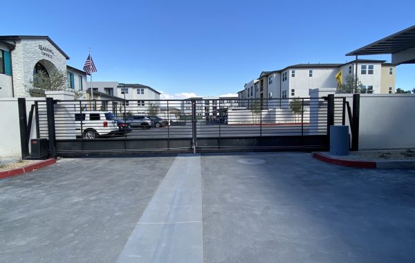 Double Cantilever Gates at Apartment Complex