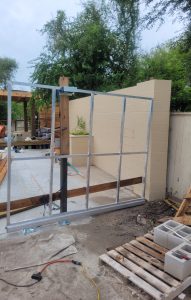 Frame for cantilever gate