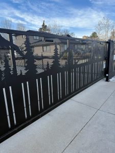 decorative cantilever gate